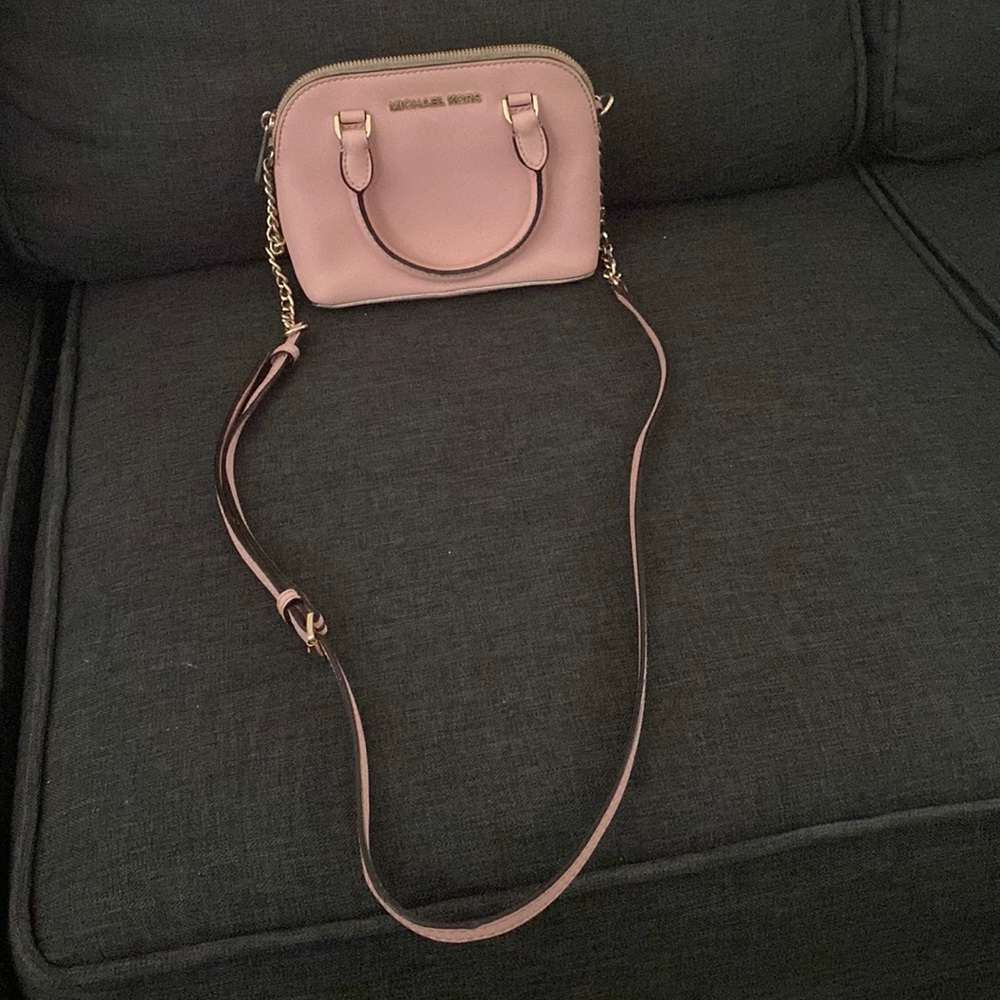 Pink Micheal Kors crossbody bag